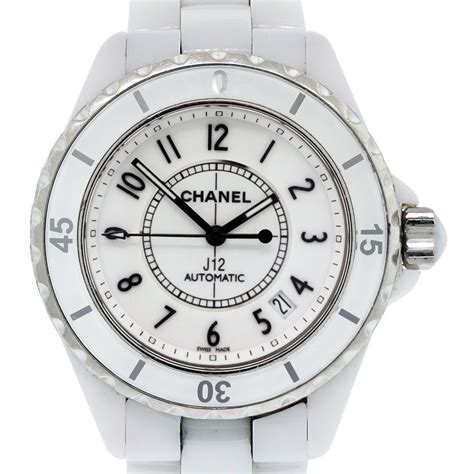 chanel white watches|chanel j12 white watch price.